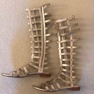 Stuart Weitzman Gladiator Cava Gold Sandal